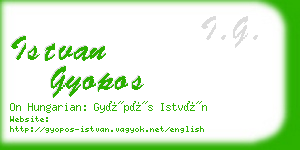 istvan gyopos business card